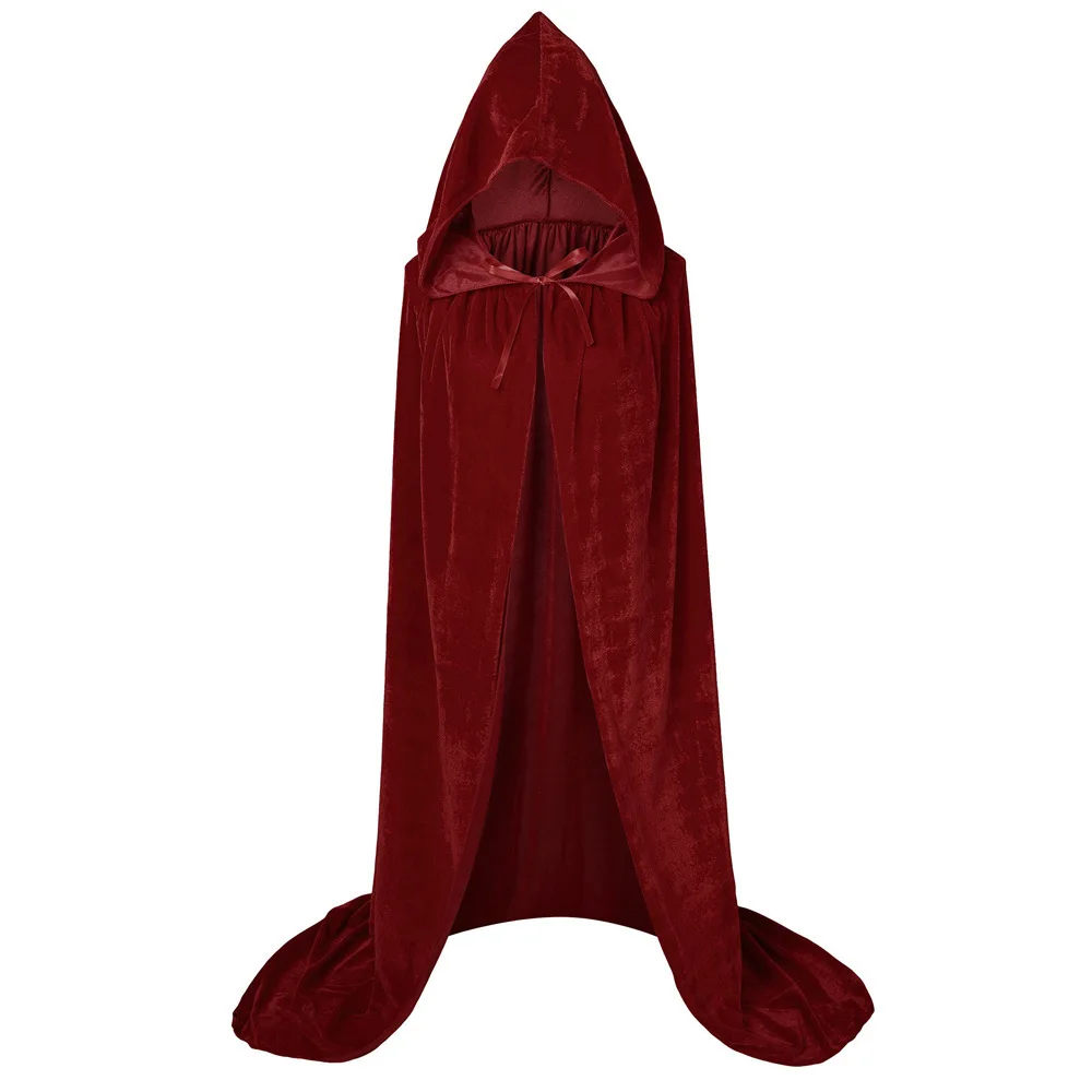 Movie Hocus Pocus 2 Witch Cloak Hooded Mary Sarah Winifred Sanderson Sister Cosplay Costume Halloween Adult Kids Long Party Cape