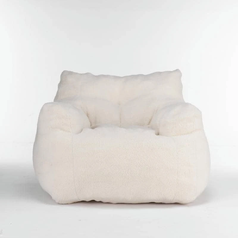 The bean bag chair is soft and fluffy, and the armchair is suitable for bedrooms and living rooms