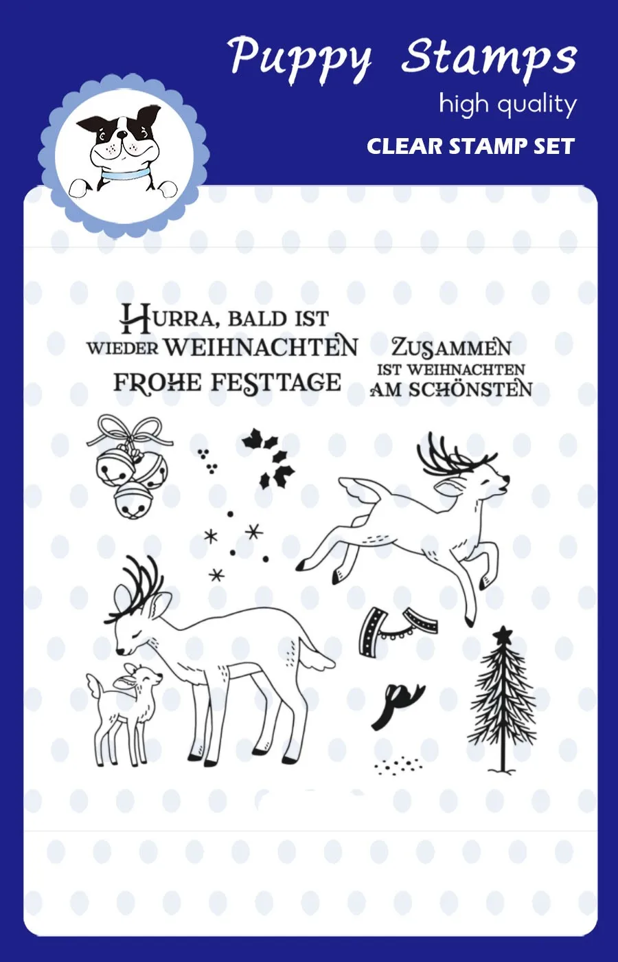 PUPPY STAMP DE Reindeer Fun Clear Stamps For DIY Decorating Scrapbook Paper Card Album Embossing Craft Gift 2024 New Arrivals