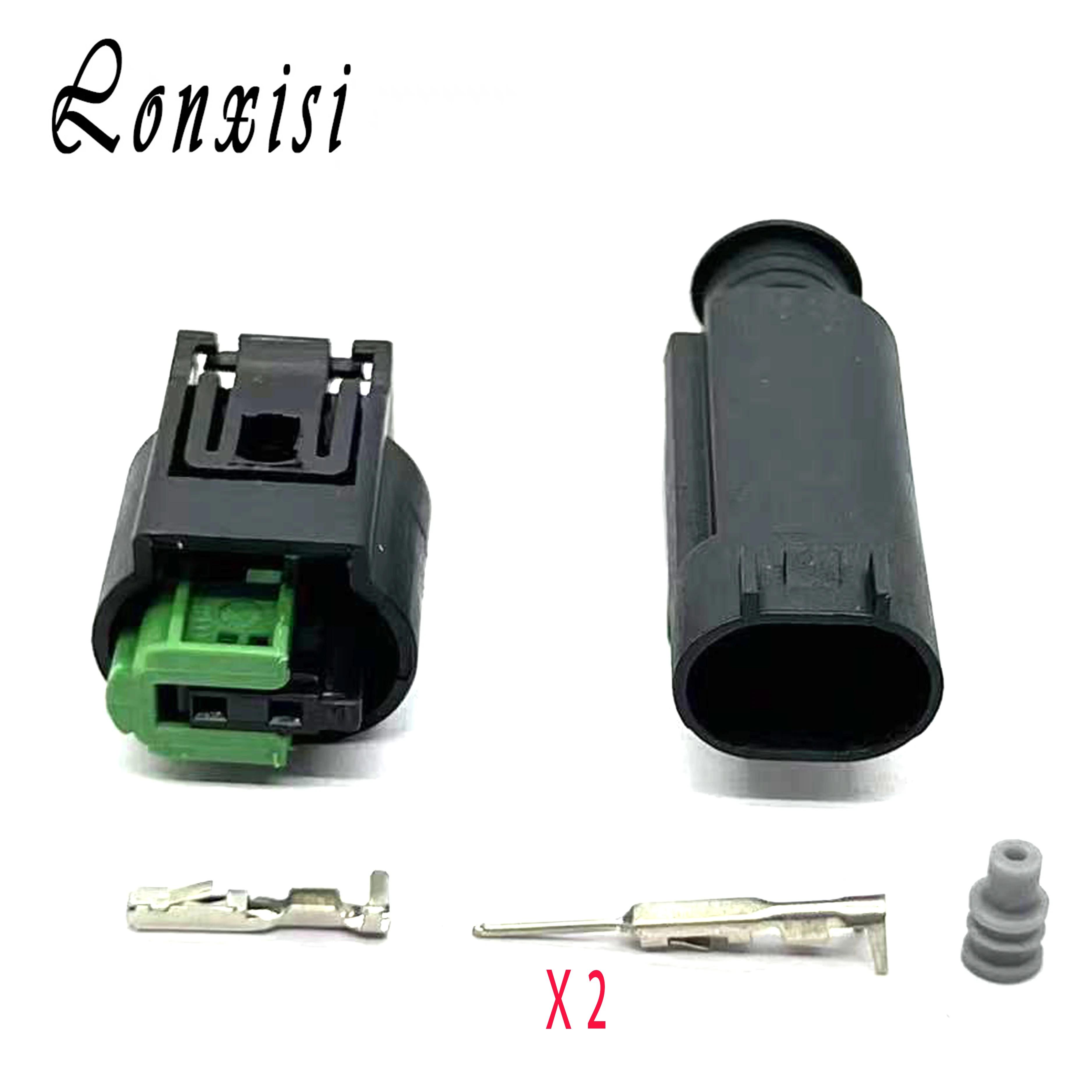 

1/5/10/20 Sets 2 Pin 1-967644-1 Tyco AMP 1-967570-3 Male Female Outdoor Temperature Connector Auto Oxygen Sensor Plug For BMW