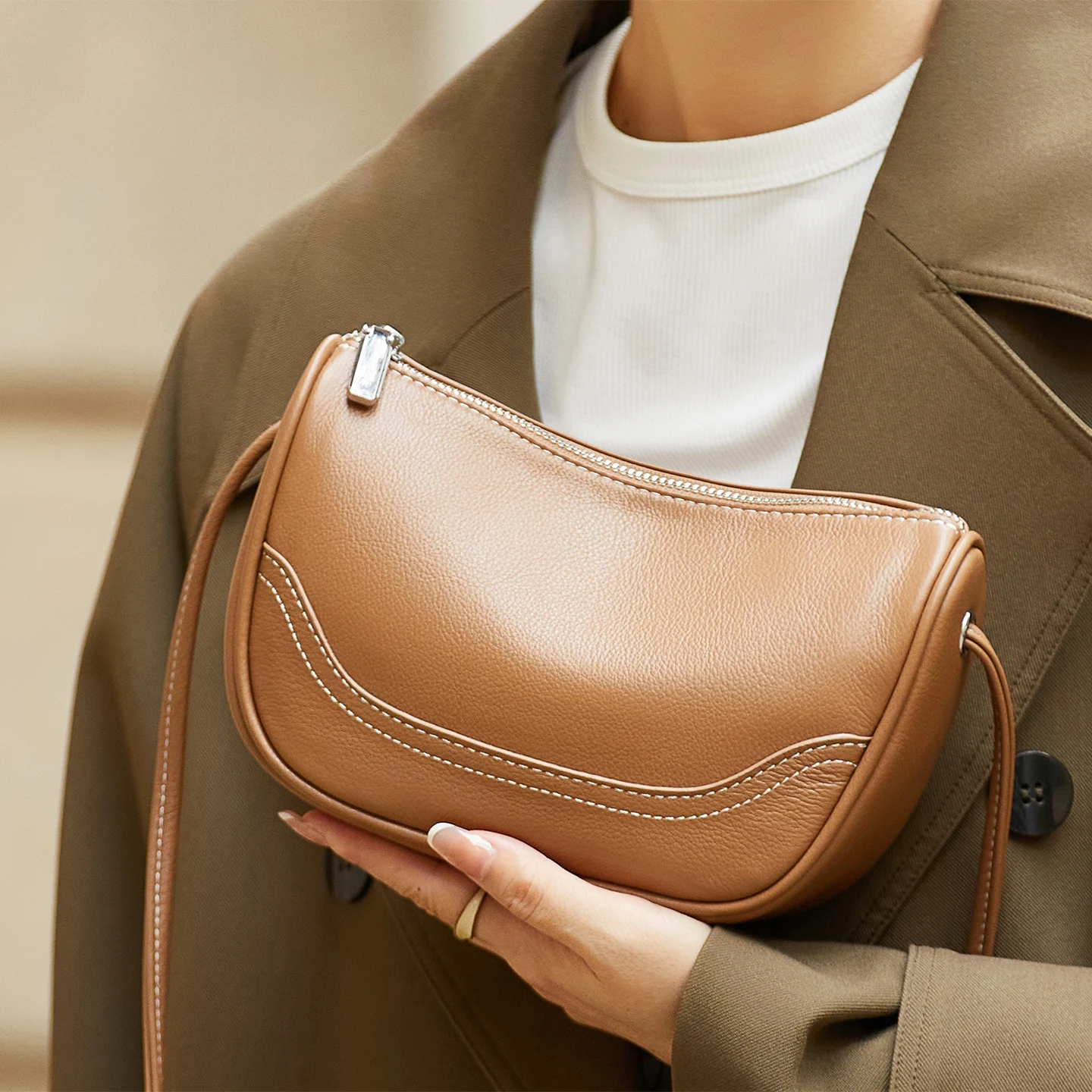 

Limited Handcraft Real Leather Bag Classic Hot Color Leather Messenger Shoulder Bags Women Flap Female Fashion 2025#SC2156