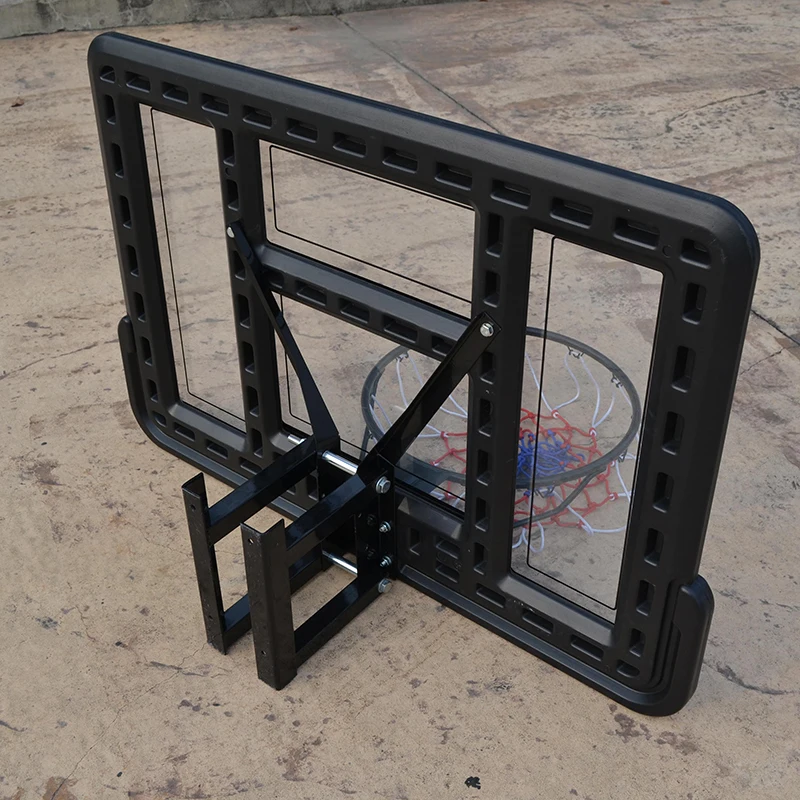 プロ仕様の高さ調節可能な室内用壁掛けバックボードとリム付きバスケットボールフープ