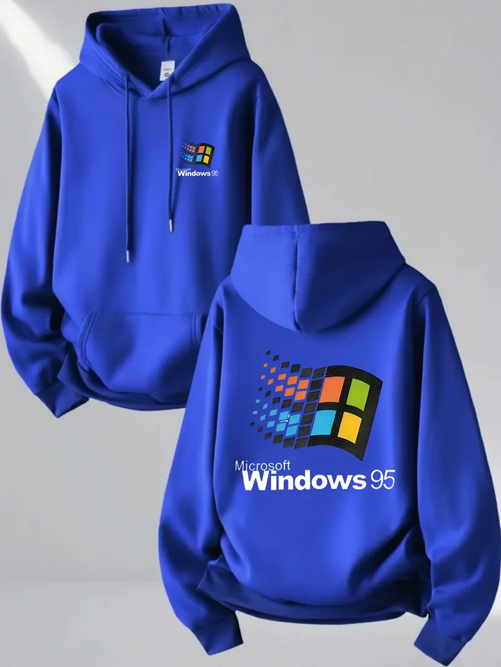 トップス WIRED Windows 95 Graphic Vintage for Tech Enthusiasts Casual Streetwear