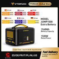 VTOMAN Jump 1500 Extra Battery 1548Wh, Backup LiFePO4 (LFP) Battery Jump 1000 & Jump 1500X & Jump 1800 Power