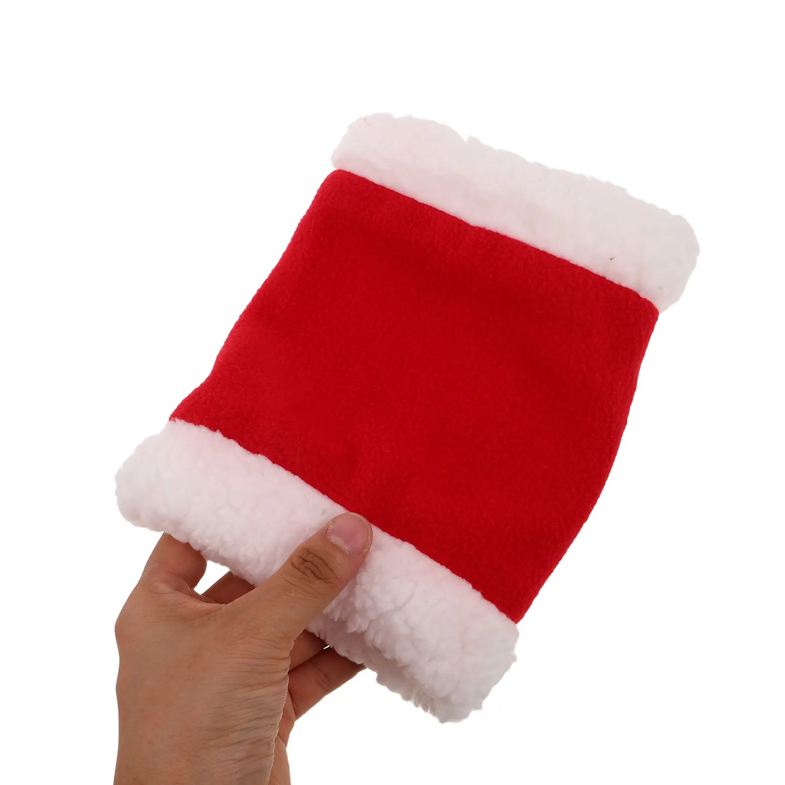 

1Set Holiday Horse Costume Santa Hat Plus Matching Leg Wraps Festive Parade Party Accessory Comfortable Soft Material Quick Easy