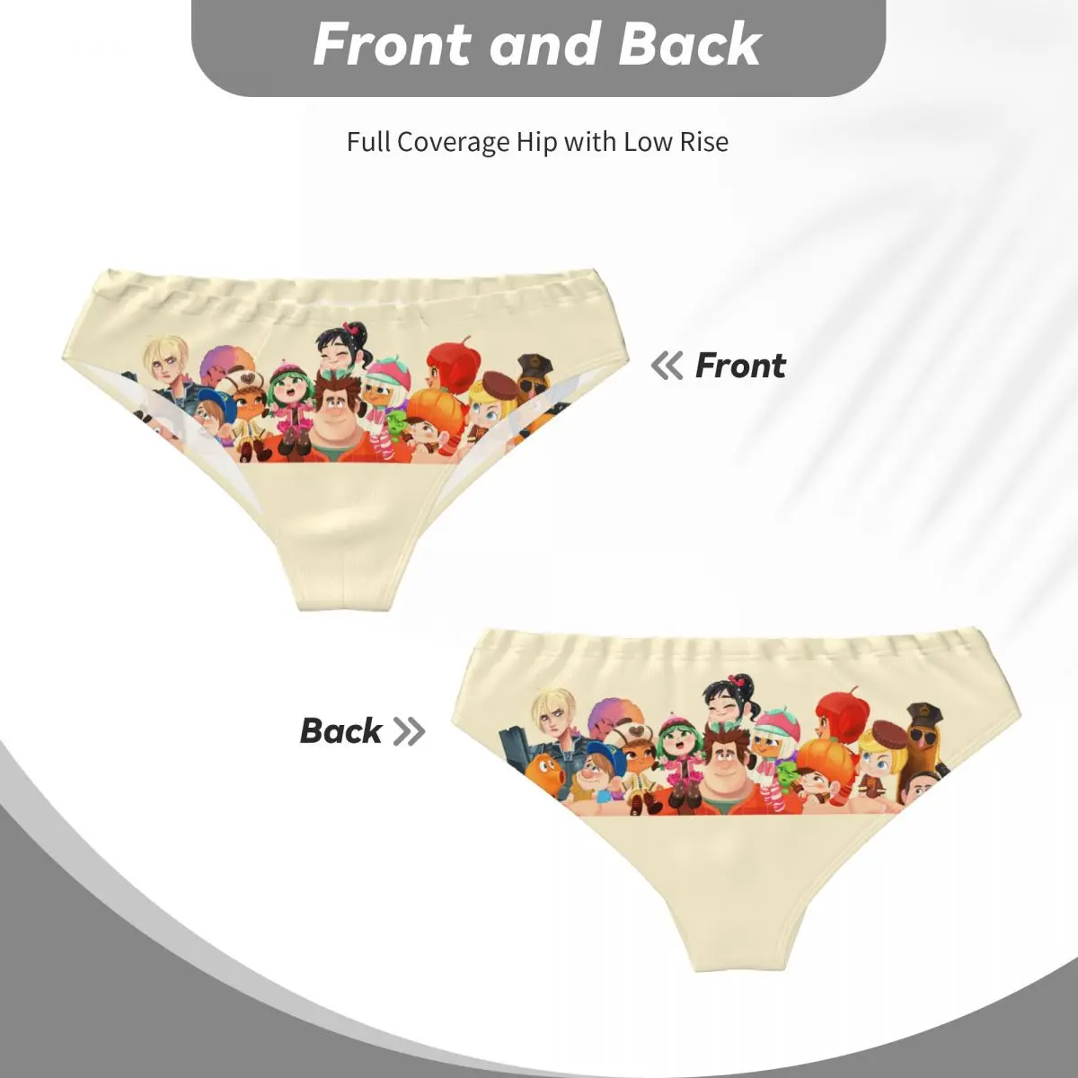 Custom Wreck-It Ralph Character Briefs Underwear Men\'s Comfortable Stretch Panties