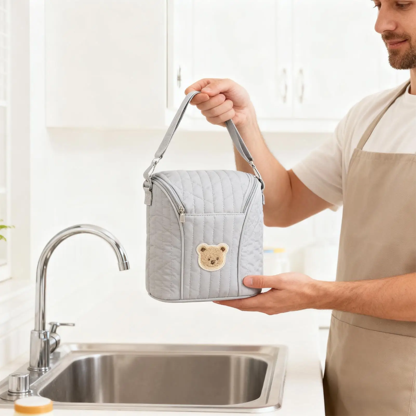 Thermal Bottle Heat Insulation Leak-proof Breast Milk Tote Hang Bag With Stroller Hanging Design Food Transport