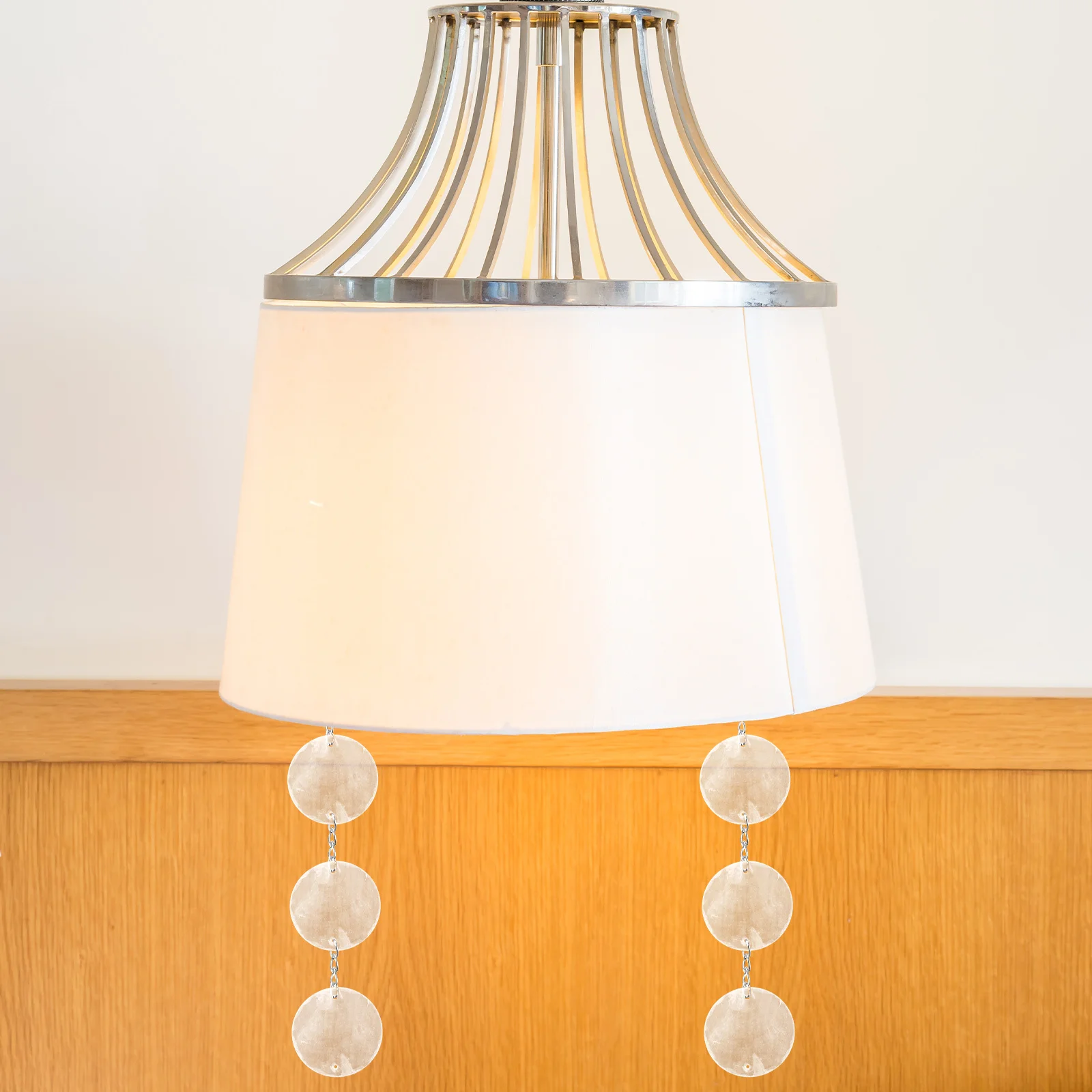 

100pcs Round Shells Pieces Natural Shell Slices For Diy Jewelry Making Craft Supplies Earring Embellishment Wind-Bell Hanging