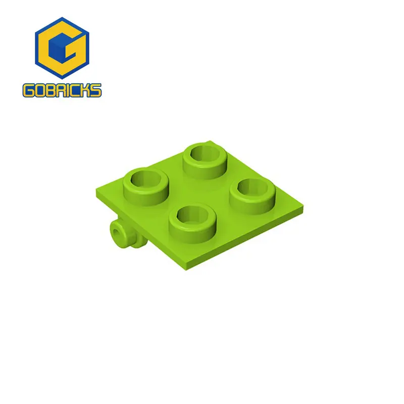 Gobricks 10PCS Bricks Hinge Brick 2 x 2 Top Plate compatible with lego 6134 children\'s toys Assembles Building Blocks Technical