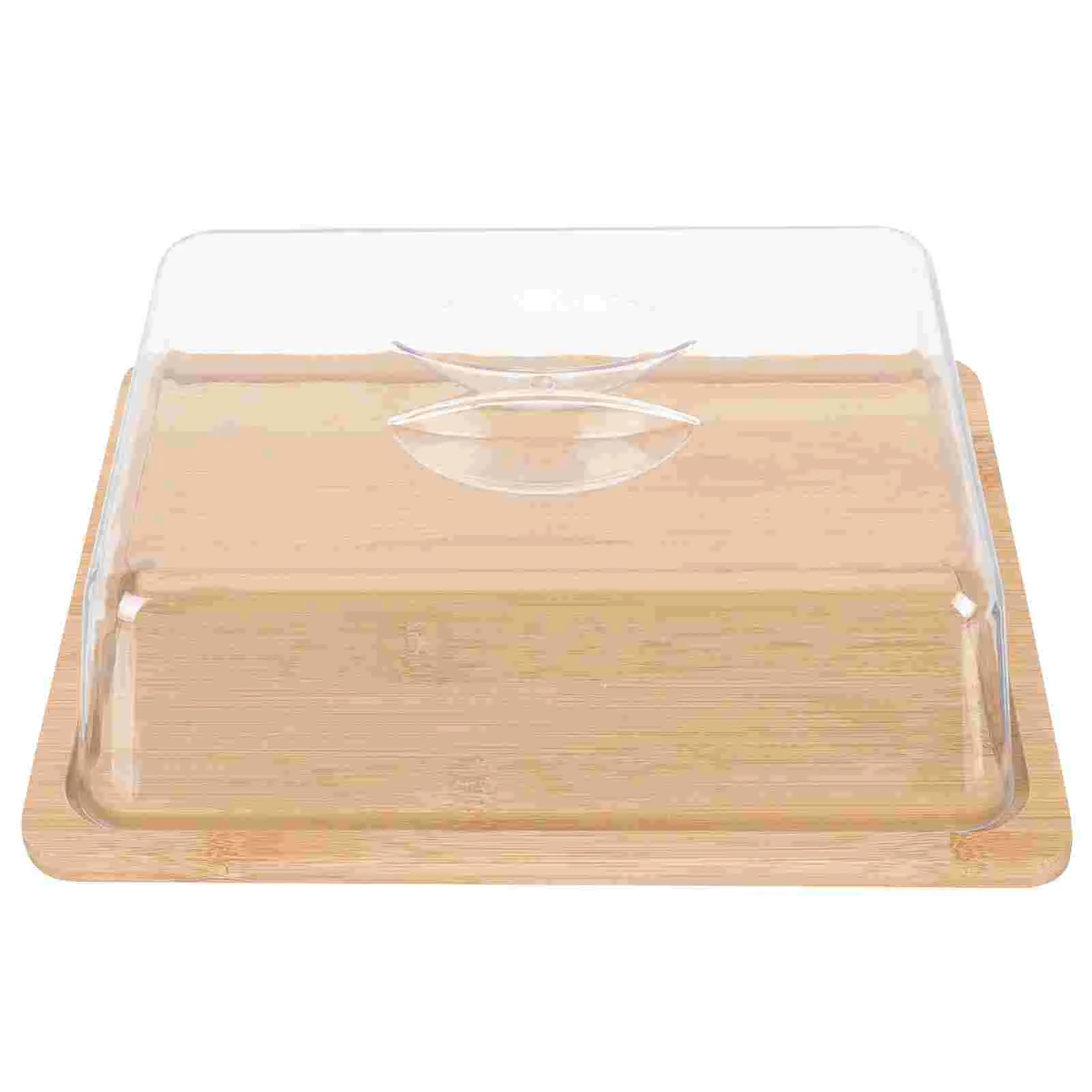 

Snack Box with Lid Butter Tray Funny Dish Dishes Large Farmhouse Wide French Bamboo