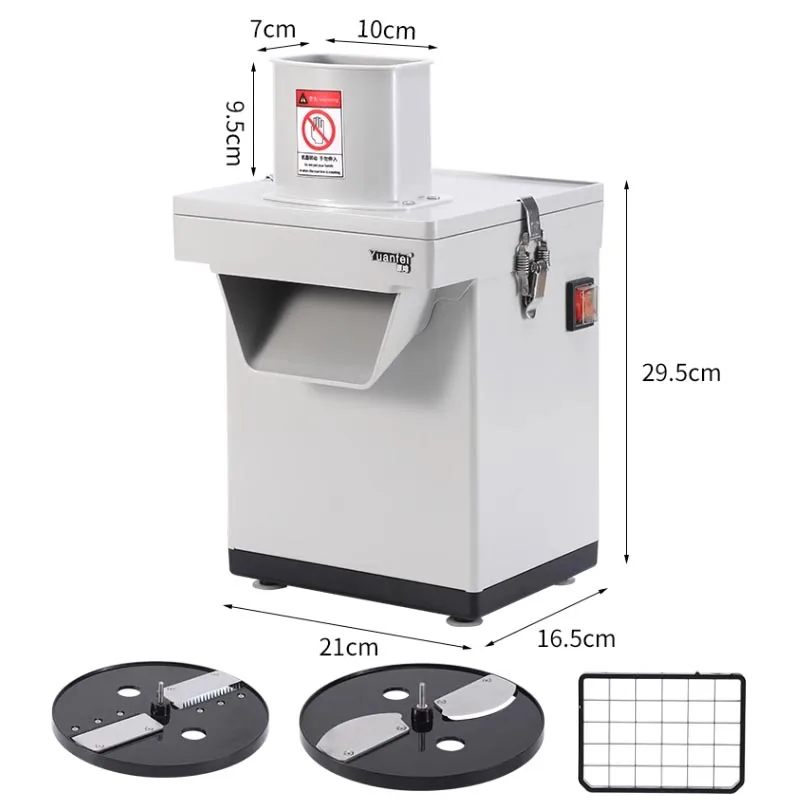 Máquina De Corte Vegetal Elétrica, Cenoura, Batata, Cebola, Granulado, Cubo, Triturador De Frutas, Processador De Alimentos