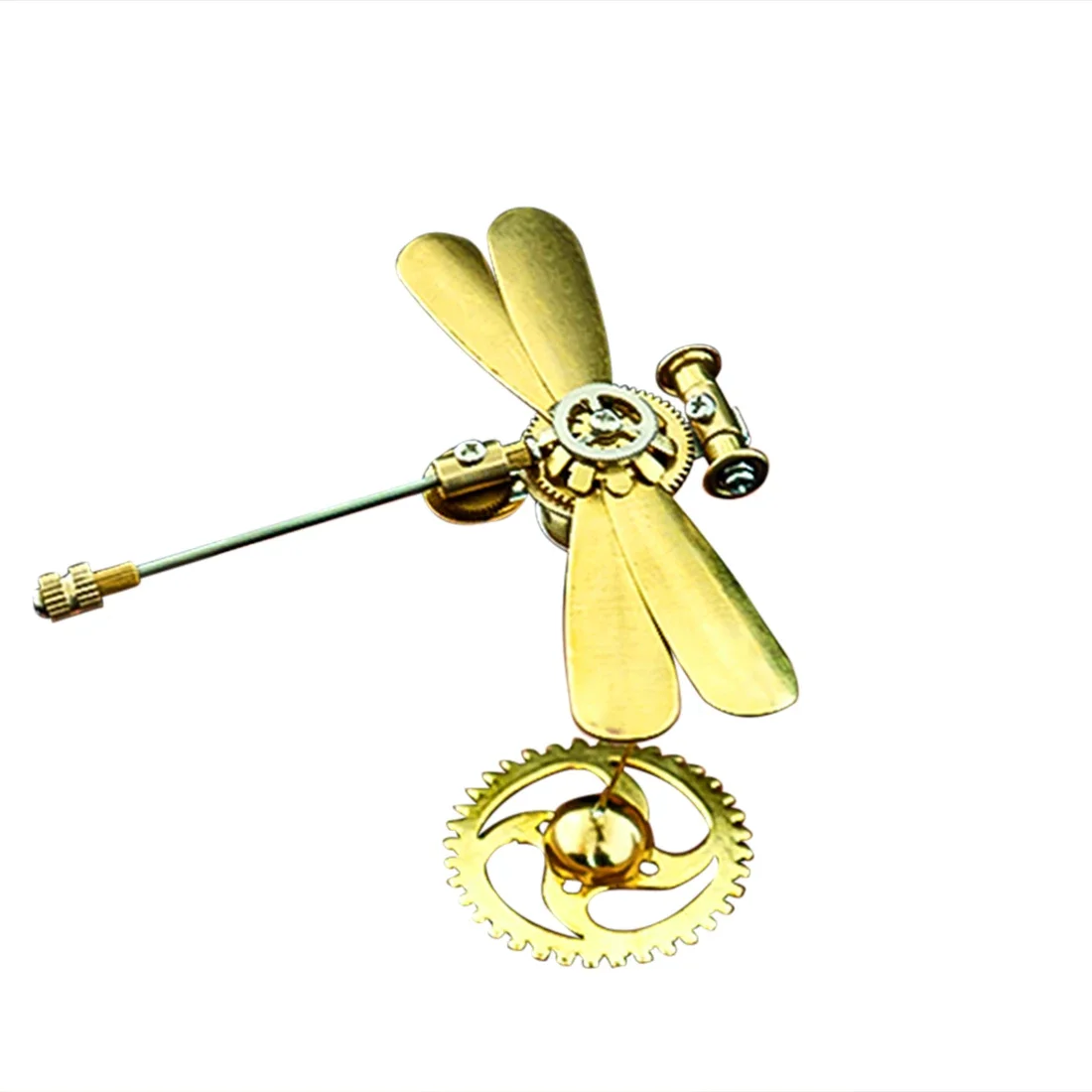 

3D Dragonfly Metal Model Kit-Punk Style Cool Art Mechanical Insect Assembled Crafts Birthday Gift - Finished Product