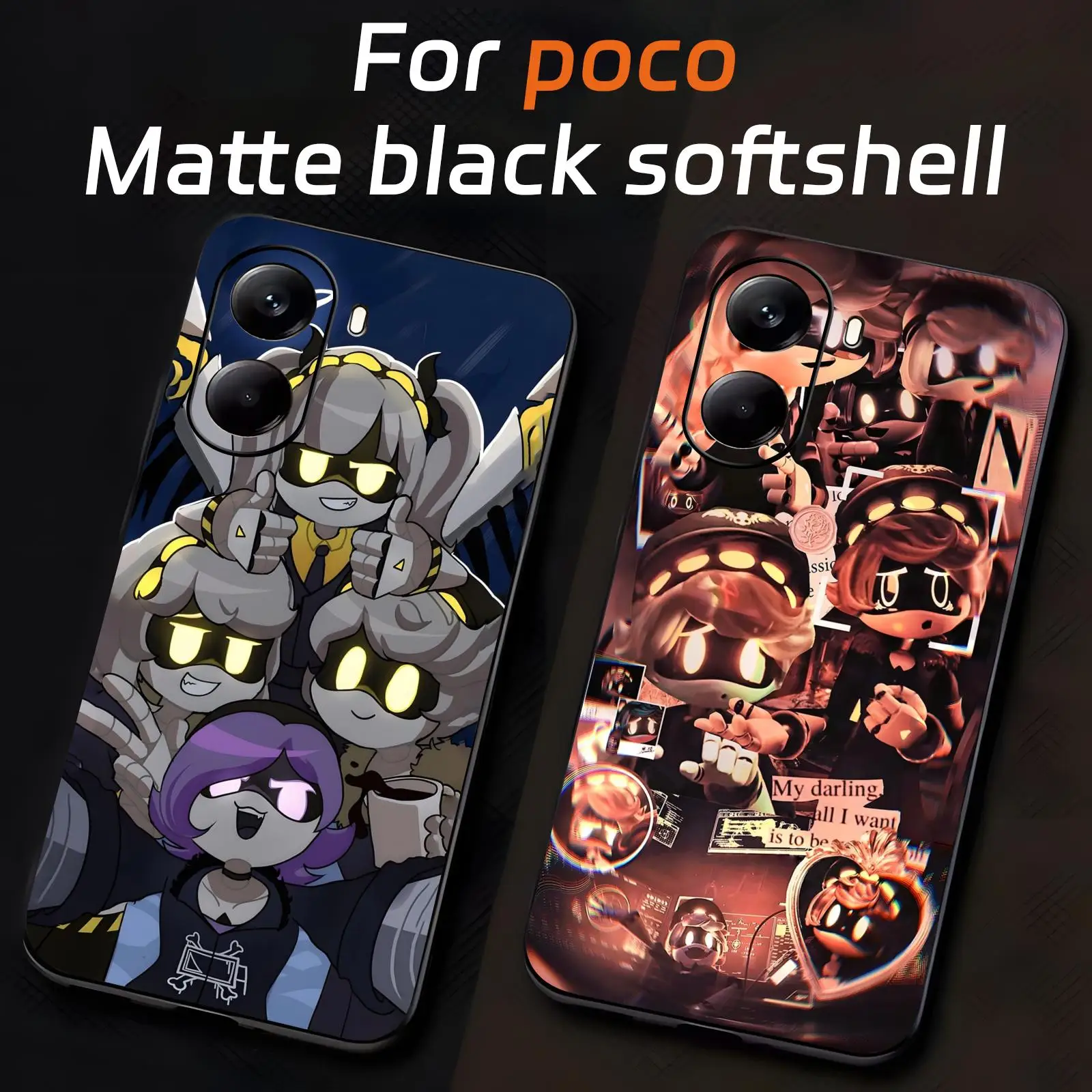 Funda de teléfono Game M-Murder Drones NVJ para Xiaomi POCO M7 M6 M5 X7 X6 X5 F7 F6 F5 Pro 5G, funda negra suave a prueba de golpes