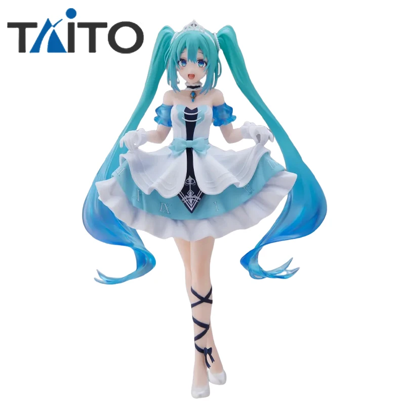 

In Stock Original TAiTO tsune Miku Wonderland Figure Cinderella Genuine Anime Figure 18cm Collectible Model Dolls Ornament Gifts