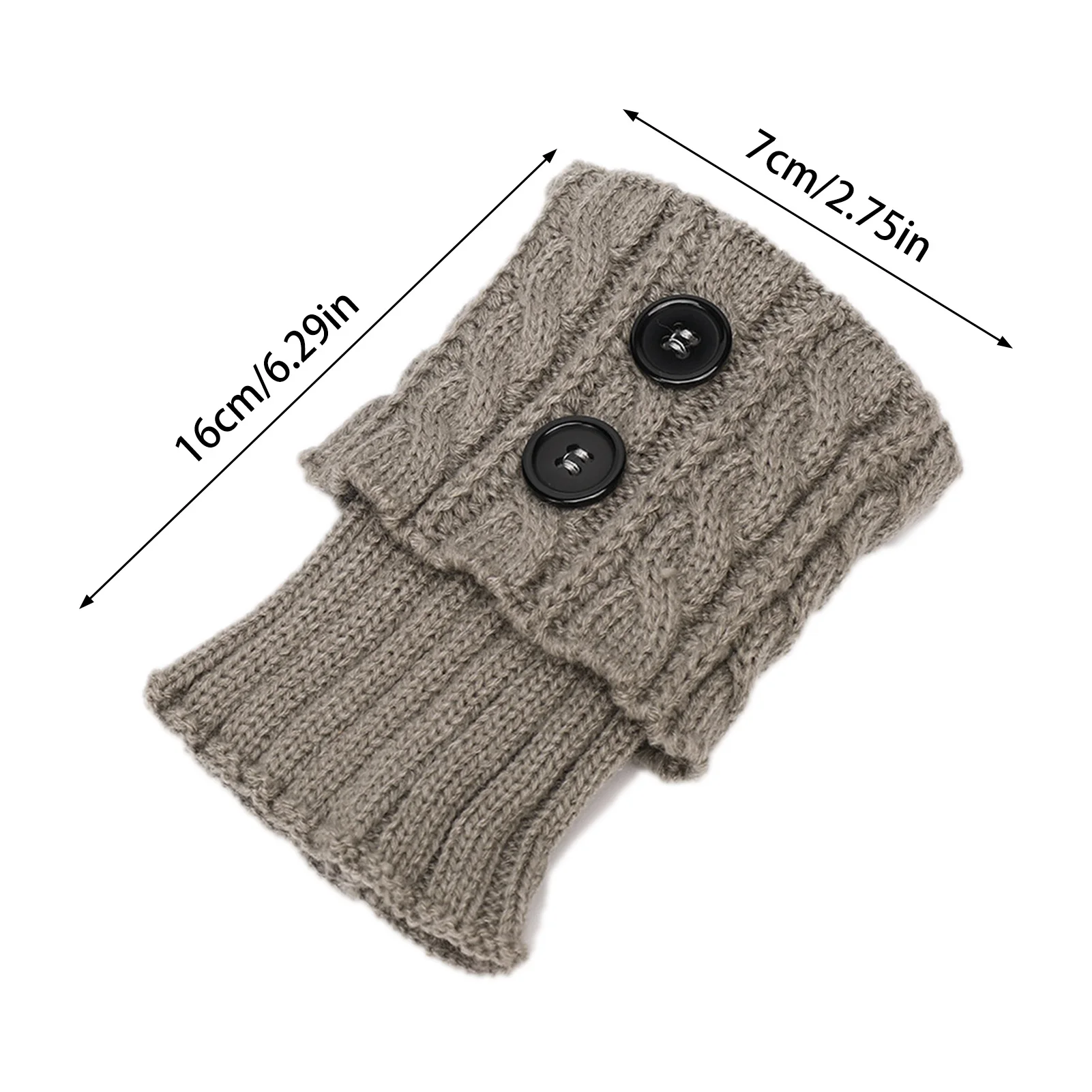 Calcetines cálidos tobilleros de punto para mujer, calentadores de piernas bonitos con diseño de botones, para fiesta, Yoga, senderismo, accesorios