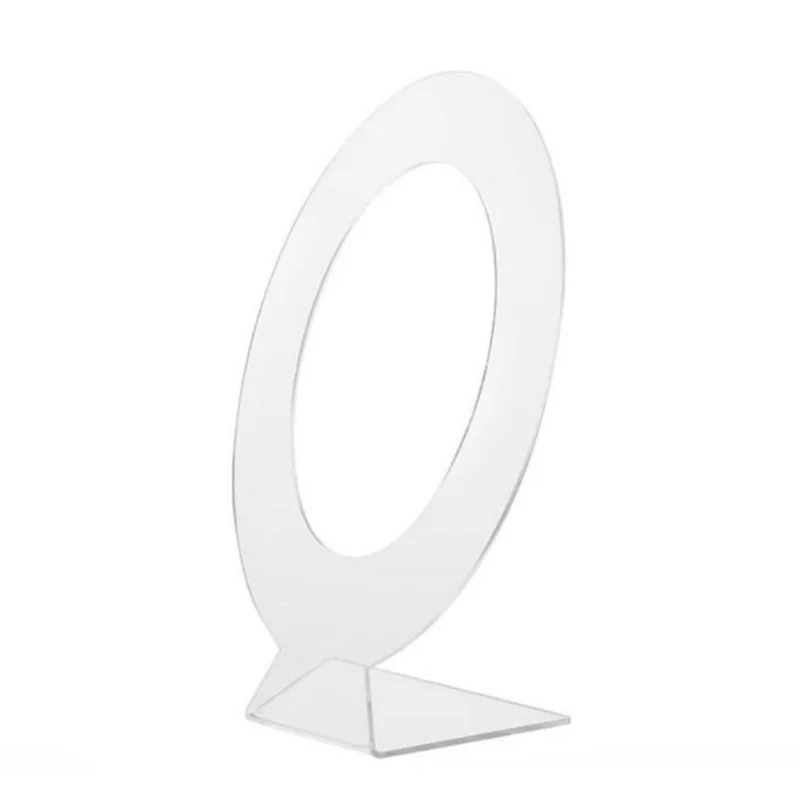 A06K 2 قطعة مشبك شعر أكريليك عرض موقف مشبك شعر تخزين الرف مجوهرات مشبك شعر مستدير عرض موقف دبوس الشعر عرض حامل