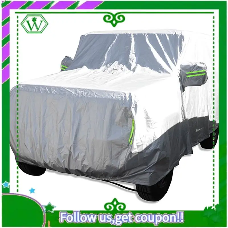 AC34-غطاء السيارة في الهواء الطلق غير نافذ للمطر الغبار الشمس UV غطاء للحماية لسوزوكي جيمي 2019 2020 الملحقات الخارجية #2