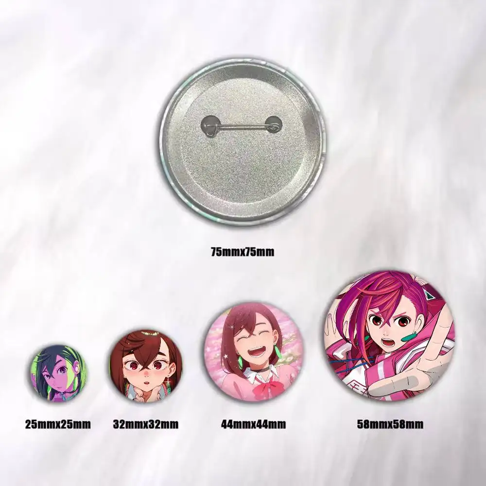 Momo Ayase D-Dandadans Brooches Cartoon Badge Pins Backpack Hat Accessories Friend Gift - view 3