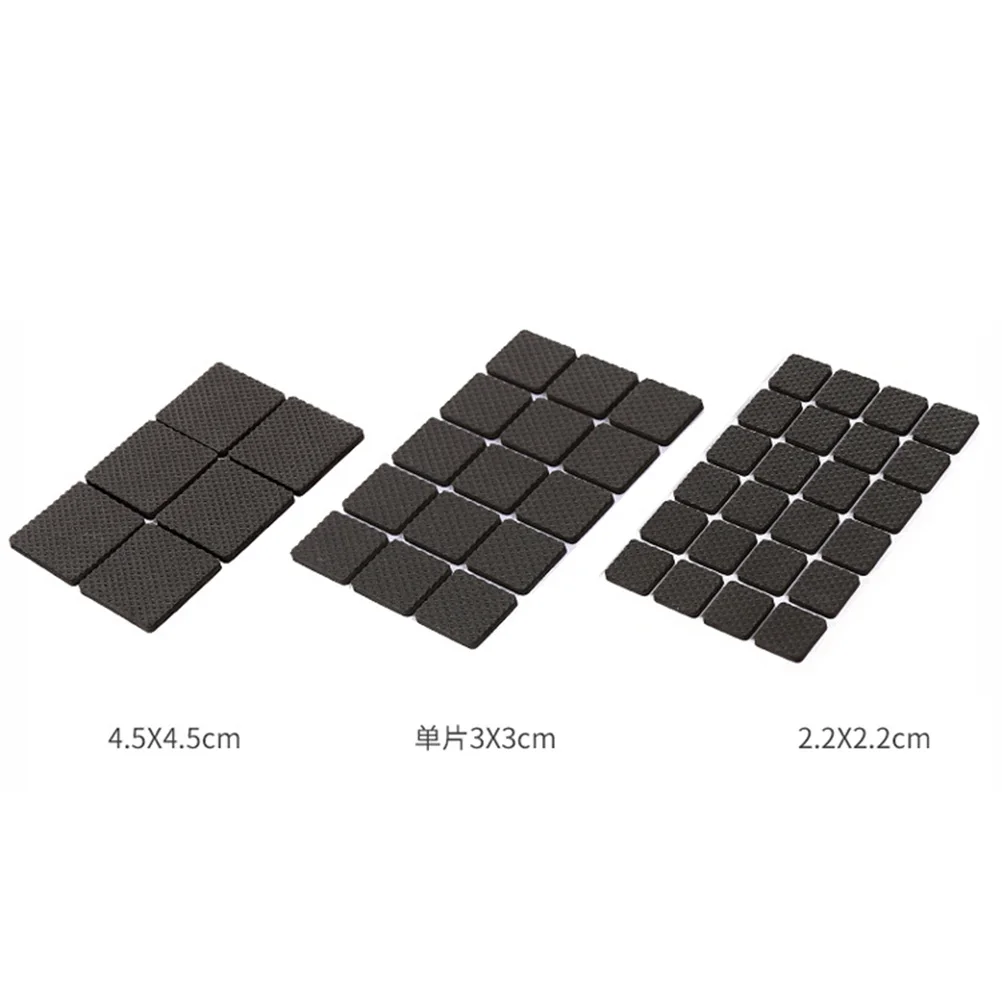 

48 Pcs Furniture Feet Pad Floor Protector Self Adhesive Desk Chair Table Mat Earth Tones Anti Slip Durable EVA Material