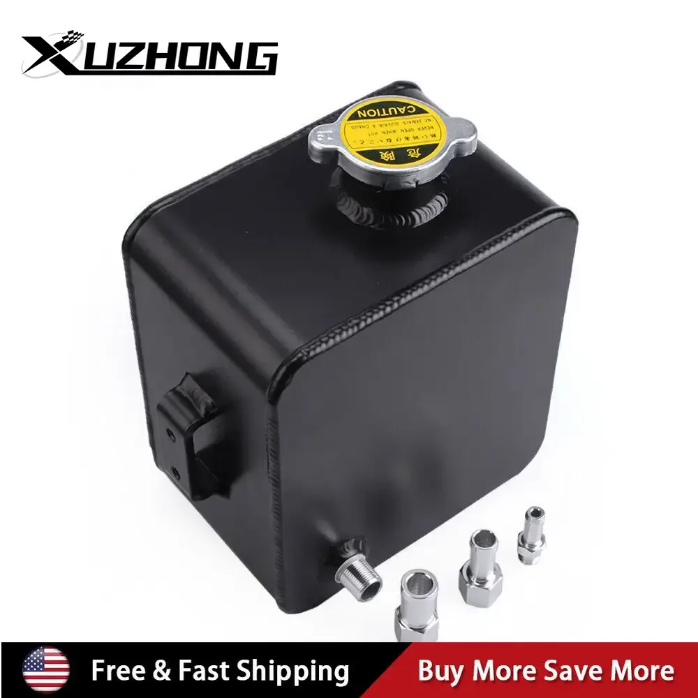 

Universal 2.5L Aluminum Coolant Radiator Overflow Recovery Water Tank Bottle