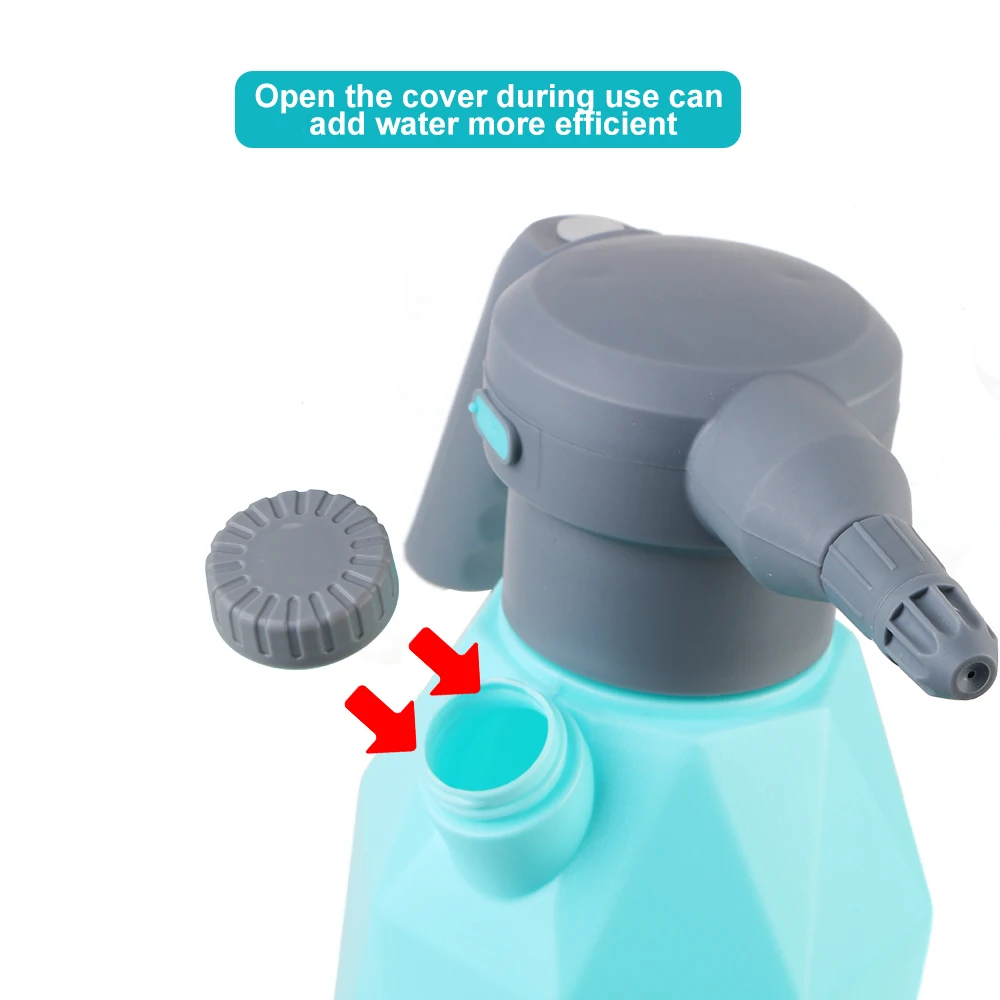 USB Rechargeable Bottle Watering Cans Garden Sprayer Bottle 2L Car Washing Foam Sprinkling Pot Manual Sprayer