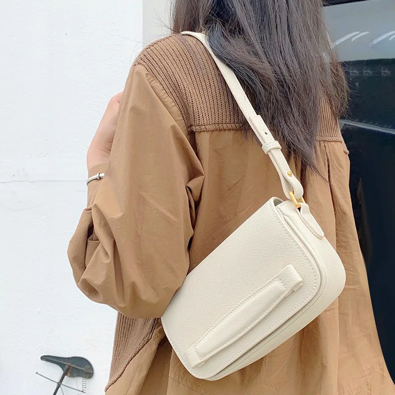 

Women's Armpit Bag 2026 Genuine Leather Women's Small Square High-end Single-shoulder Cowhide Designer Luxury Bag
