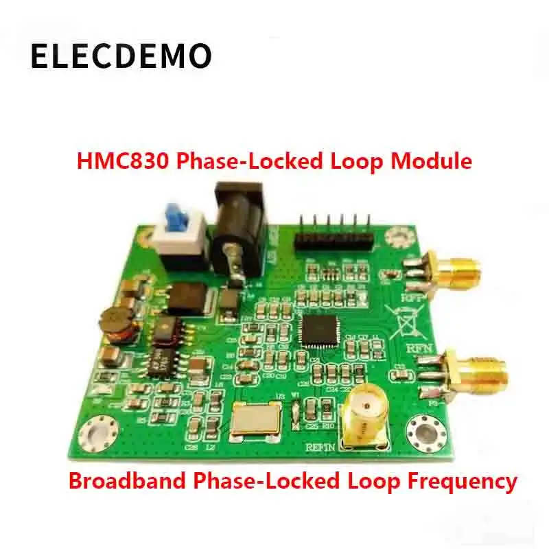 

HMC830 Module phase-locked loop PLL module 25M-3G with OLED onboard microcontroller RF signal source serial port