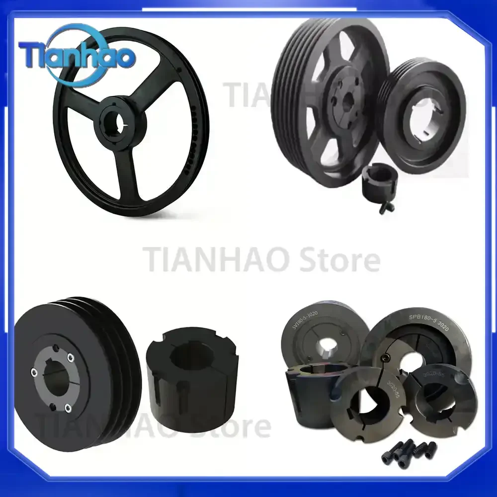 Motor Cast Iron V-Belt Pulley Wheel 16 Inches OEM for Factory Outlet