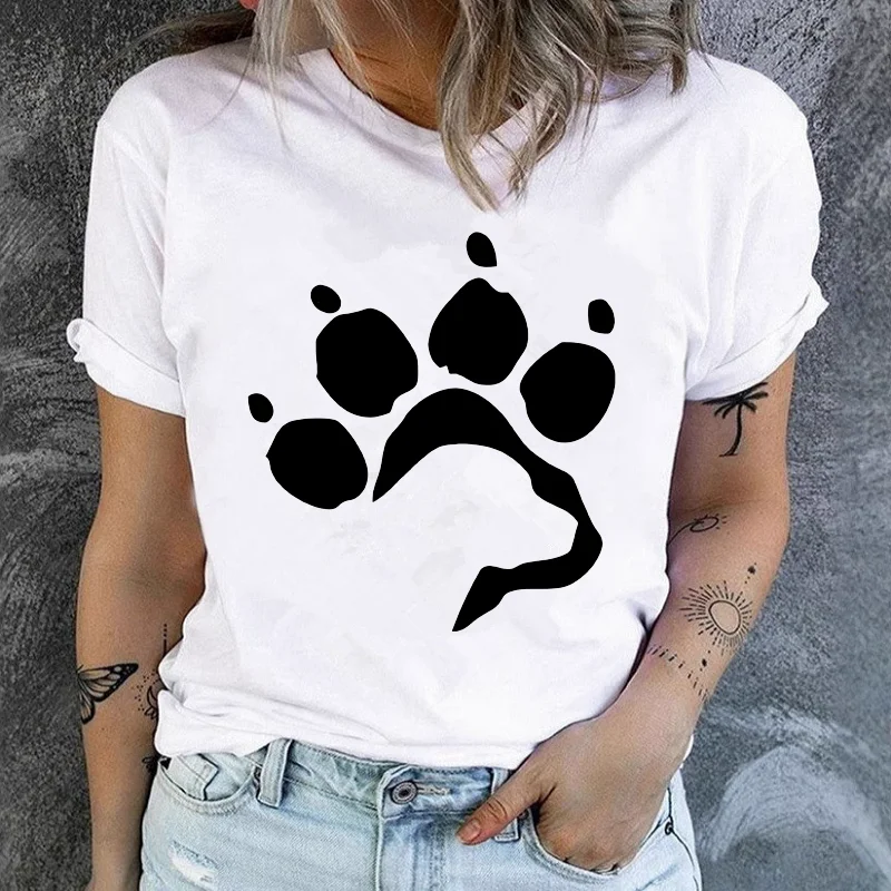 Women's Panda Short Sleeve T-shirt Fashion Print Instagram Base Shirt Harajuku  Aesthetic Clothes Tops Summer polyester fabric
