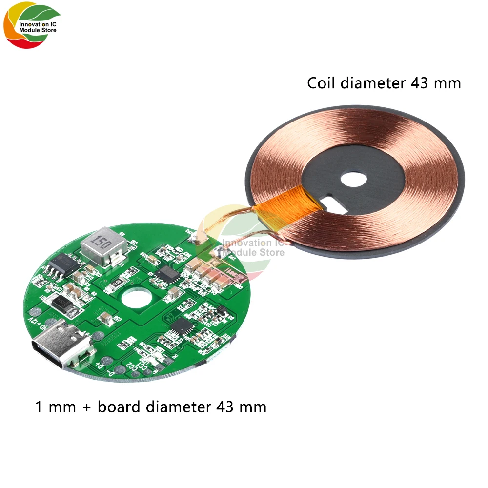 TYPE-C 20W High Power Fast Charger Wireless Charger Transmitter Module Spacer 0-10MM