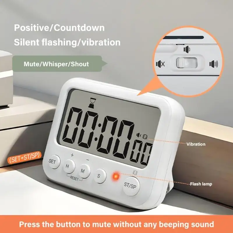 

37me Easy Carry Timers Timers Shock -Ortance Countdowns для экспериментов по приготовлению фитнеса