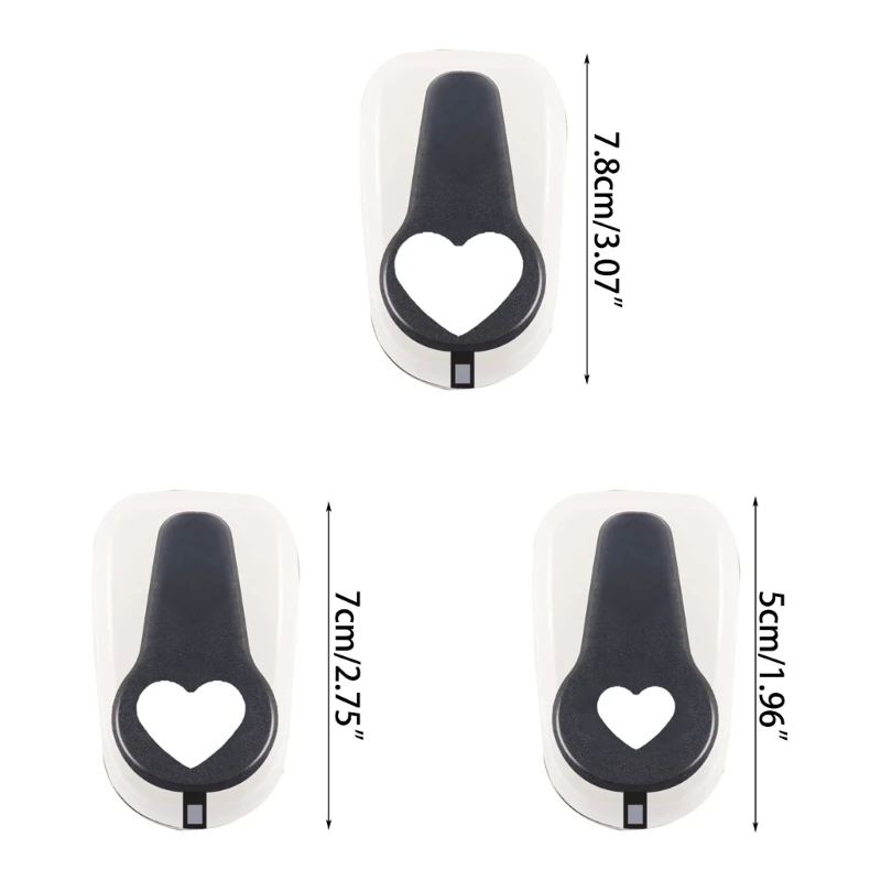 Heart Hole Puncher Craft Paper for Card Making School DIY Art Craft D5QC