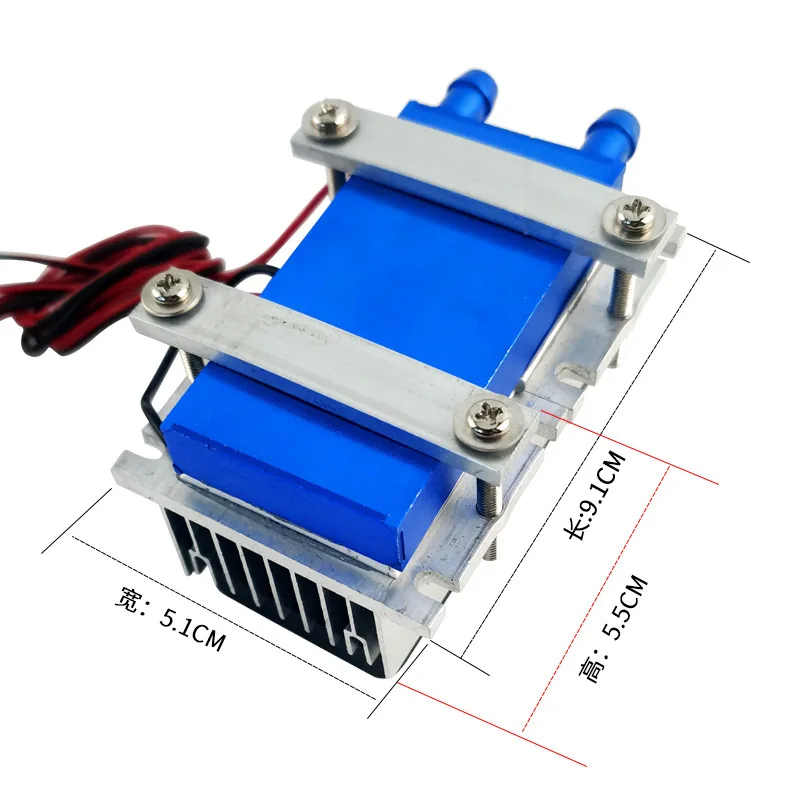 144W Refrigeration Kit 12v Pet Small Air Conditioner Fan DIY Refrigerator Constant Temperature  Water Cooling Head Module