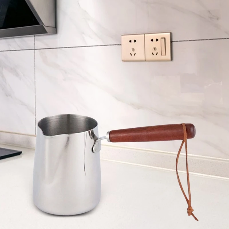 

Functional Coffee Pots Coffee Milk Frother Cup Feature Spouts And Handle For Precise Pouring At Homes Or Cafes