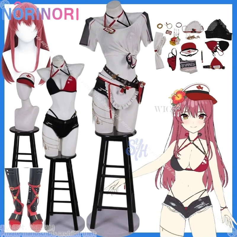 

Vtuber Houshou Marine Holonatsu Paradise Cosplay Sexy Swimwear Kawaii Lingeries Wigs Halloween