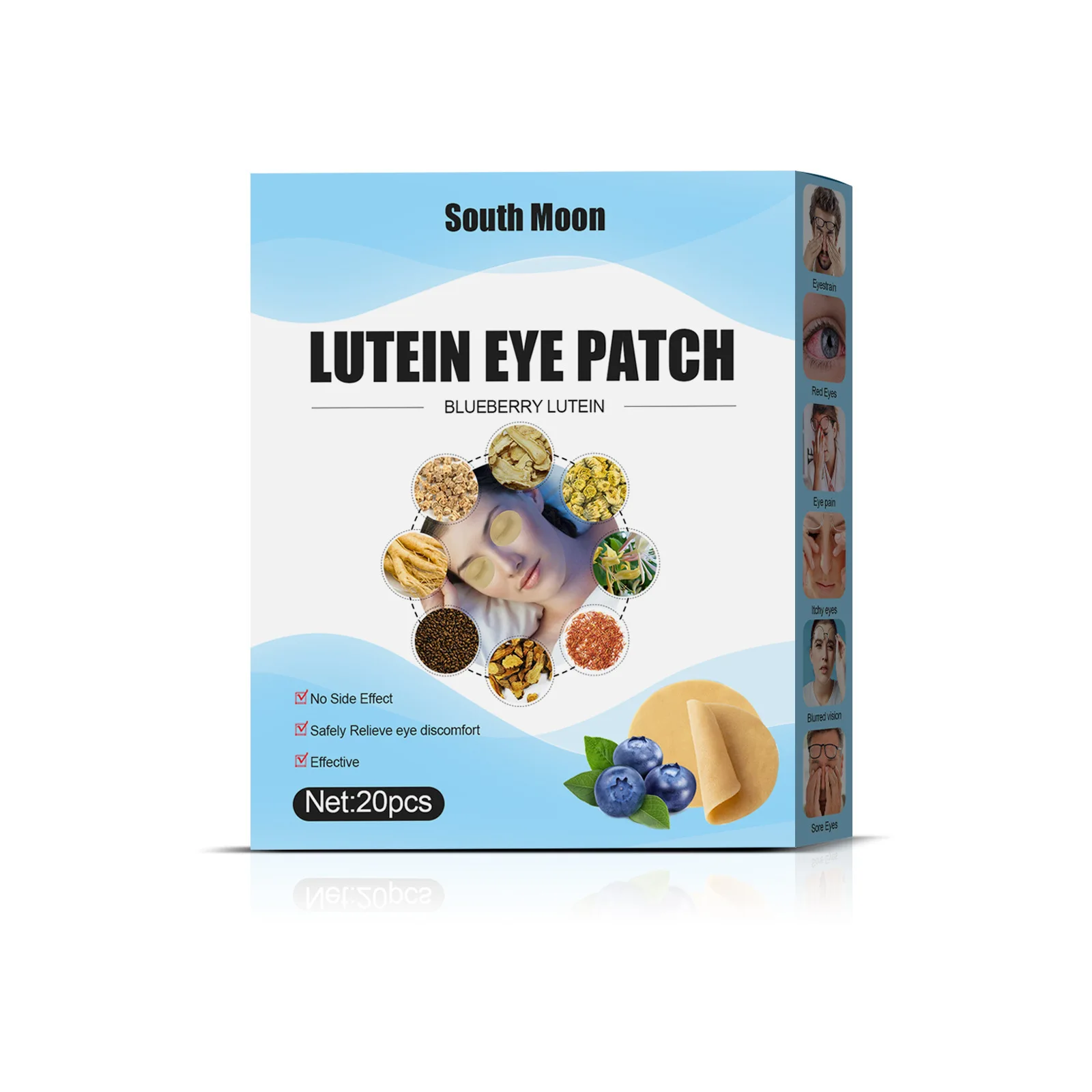 Blueberry Eye Care Patch Relieving Red Good Vision Reducing Fatigue Improving Eyesight Help Sleeping Lutein Eye Treatment Patch