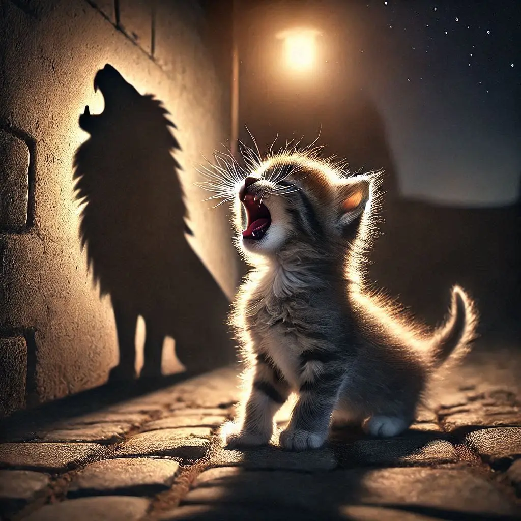 

500PCS/1024 PCS Jigsaw Puzzles Inner Powerful Cat Animal Challenging Family Activity Game for Gameroom Bedroom Home Decor