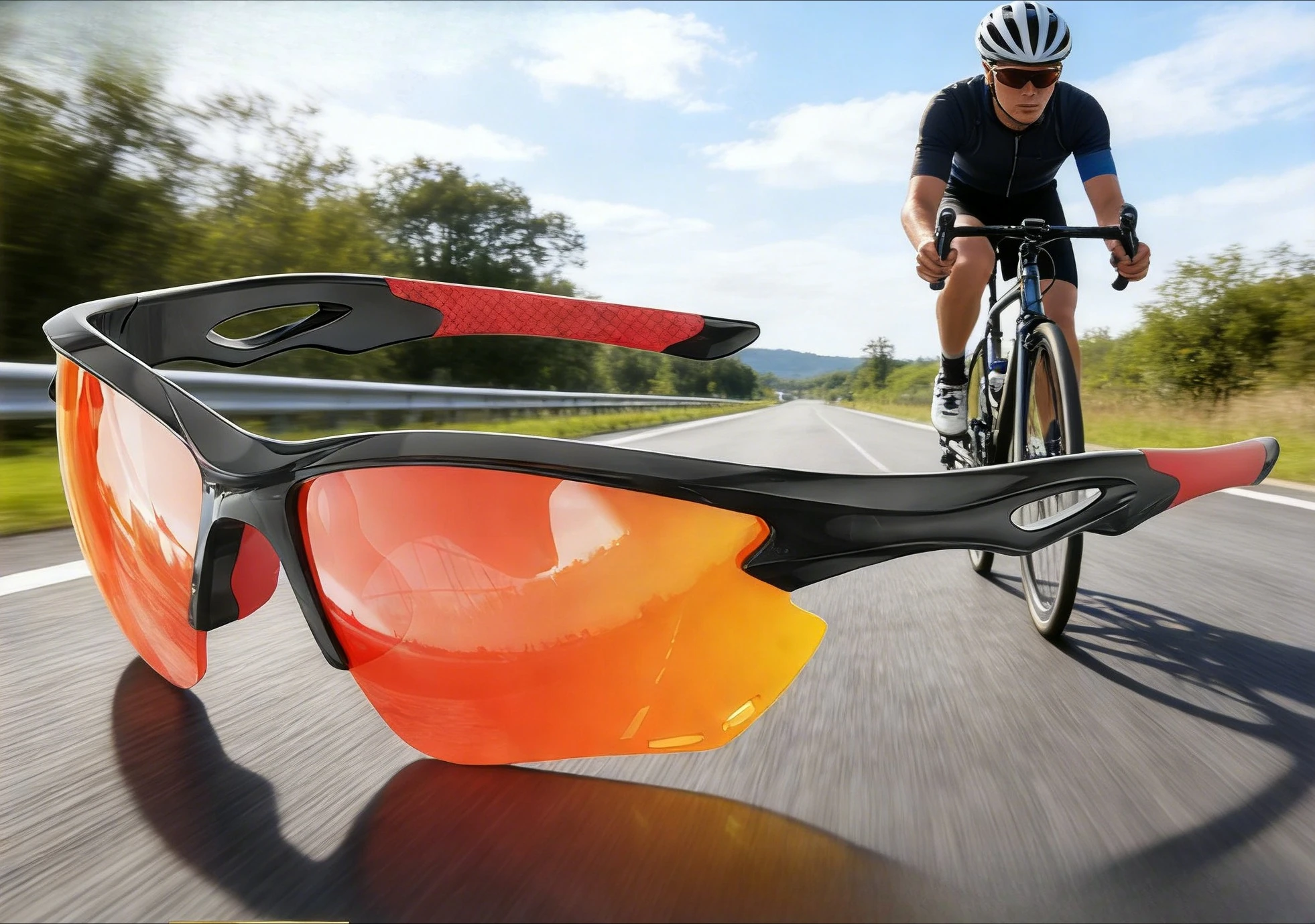 

TR90 Polarized Sports Sunglasses - Anti-Glare UV Protection Eyewear for Fishing, Cycling & Driving