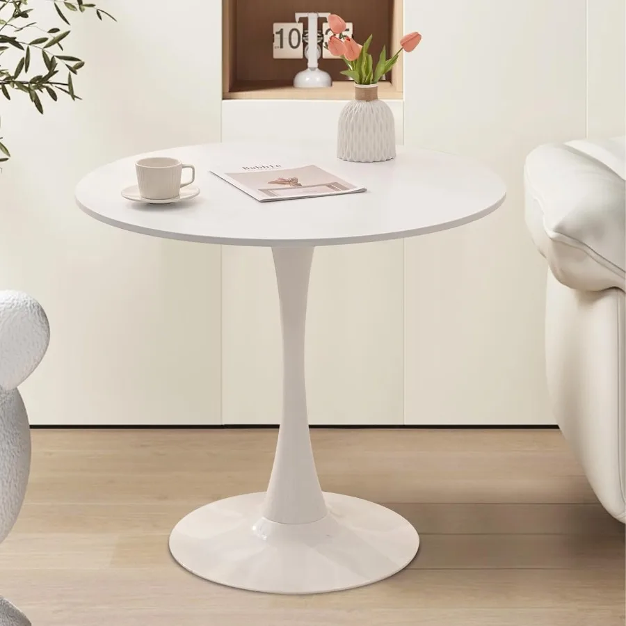 طاولة وكراسي المطبخ SoarFlash لطاولة طعام 2 24 مجموعة لـ 2 مع كراسي منجدة مخملية 3 قطع طاولة مطبخ مستديرة S #4