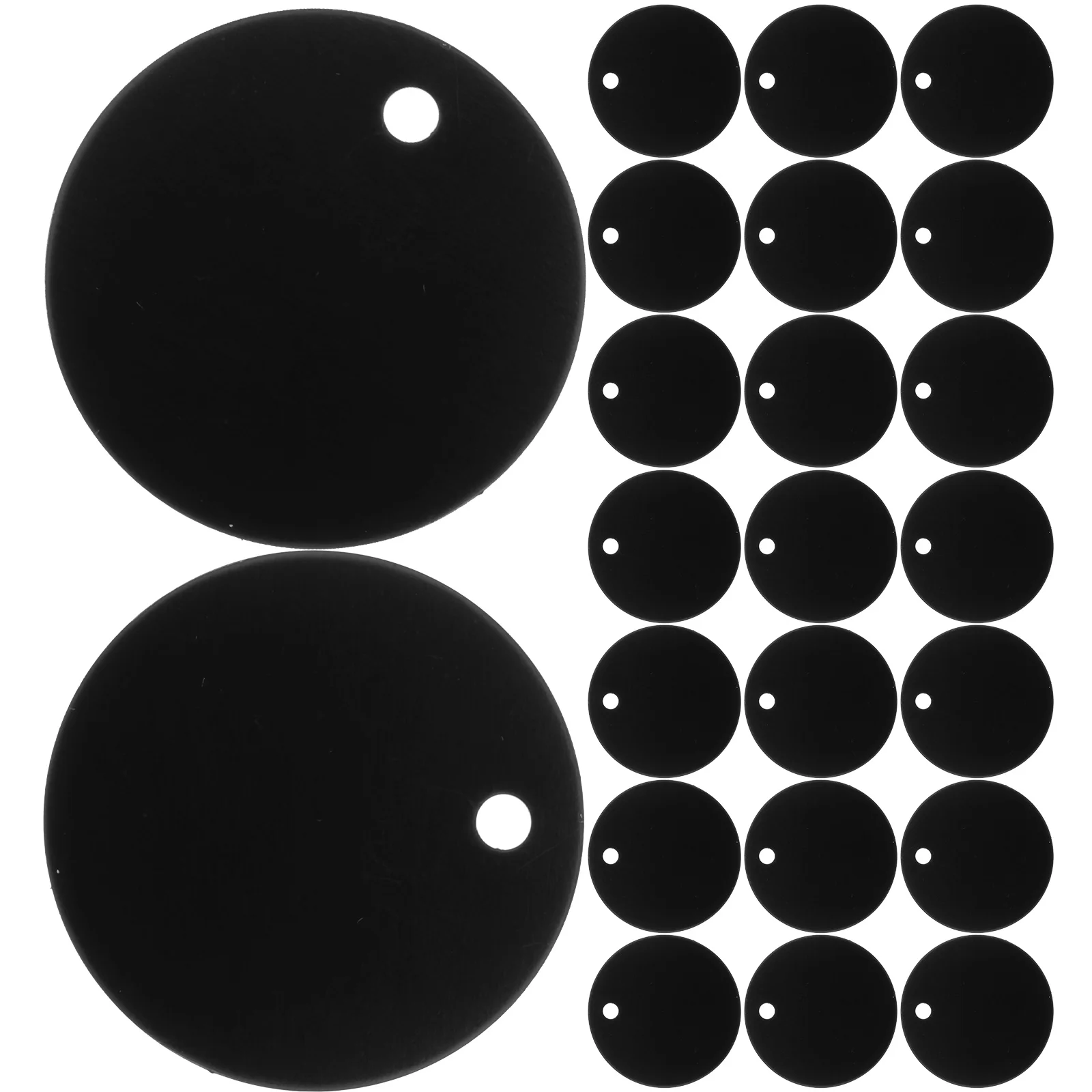 

25 pcs Blank Round Aluminum 1.4-Inch Lightweight Alloy Pet Id Diy Dog Name Anti-Rust Corrosion Resistant Bright Hanging Pendant