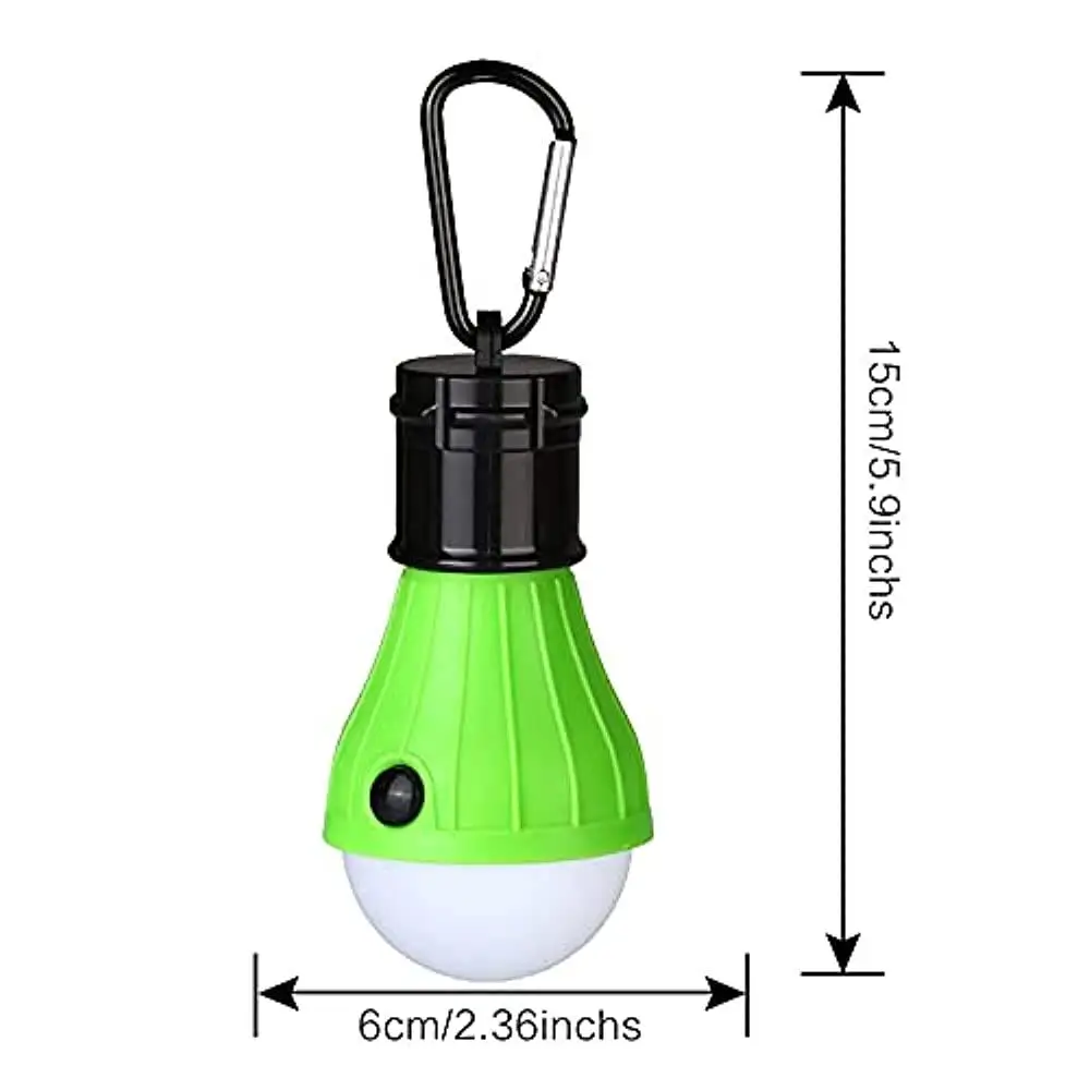 1pc Tent Hanging Lamp 3 Modes LED Bulb Carabiner Bulb Light Portable Lantern Outdoor SOS Camping Lamp Emergency Lighting AAA