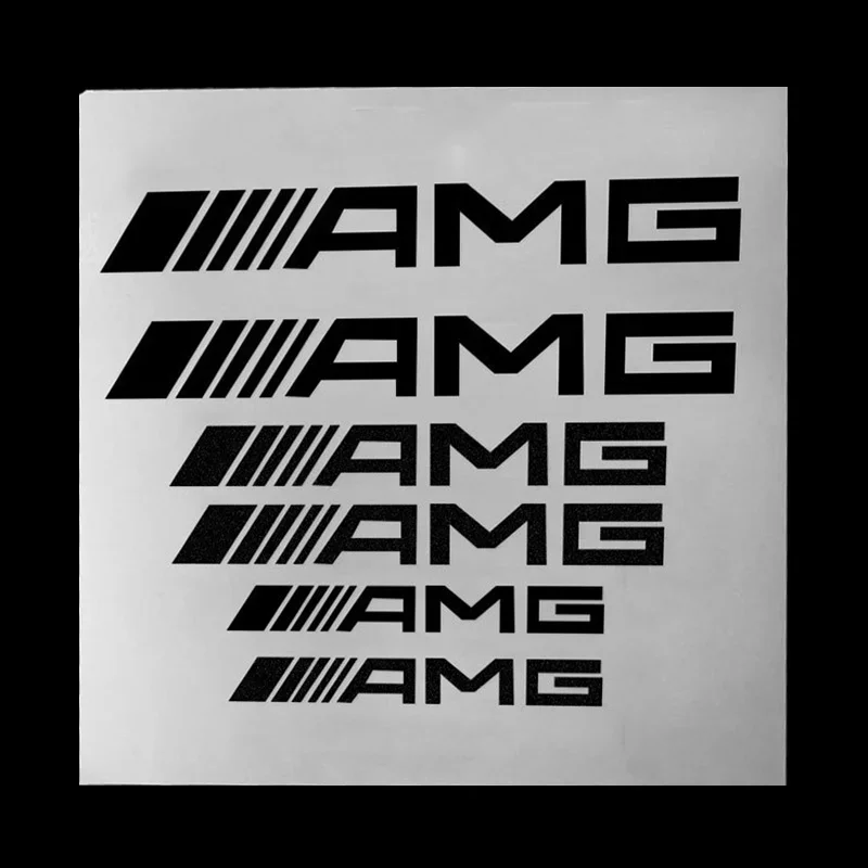 Car caliper stickers For Mercedes Benz AMG W212 W204 W213 W205 W211 A180 A200 B180 C180 E200 CLA180 GLB200 GLC300 CLS GLA  Class