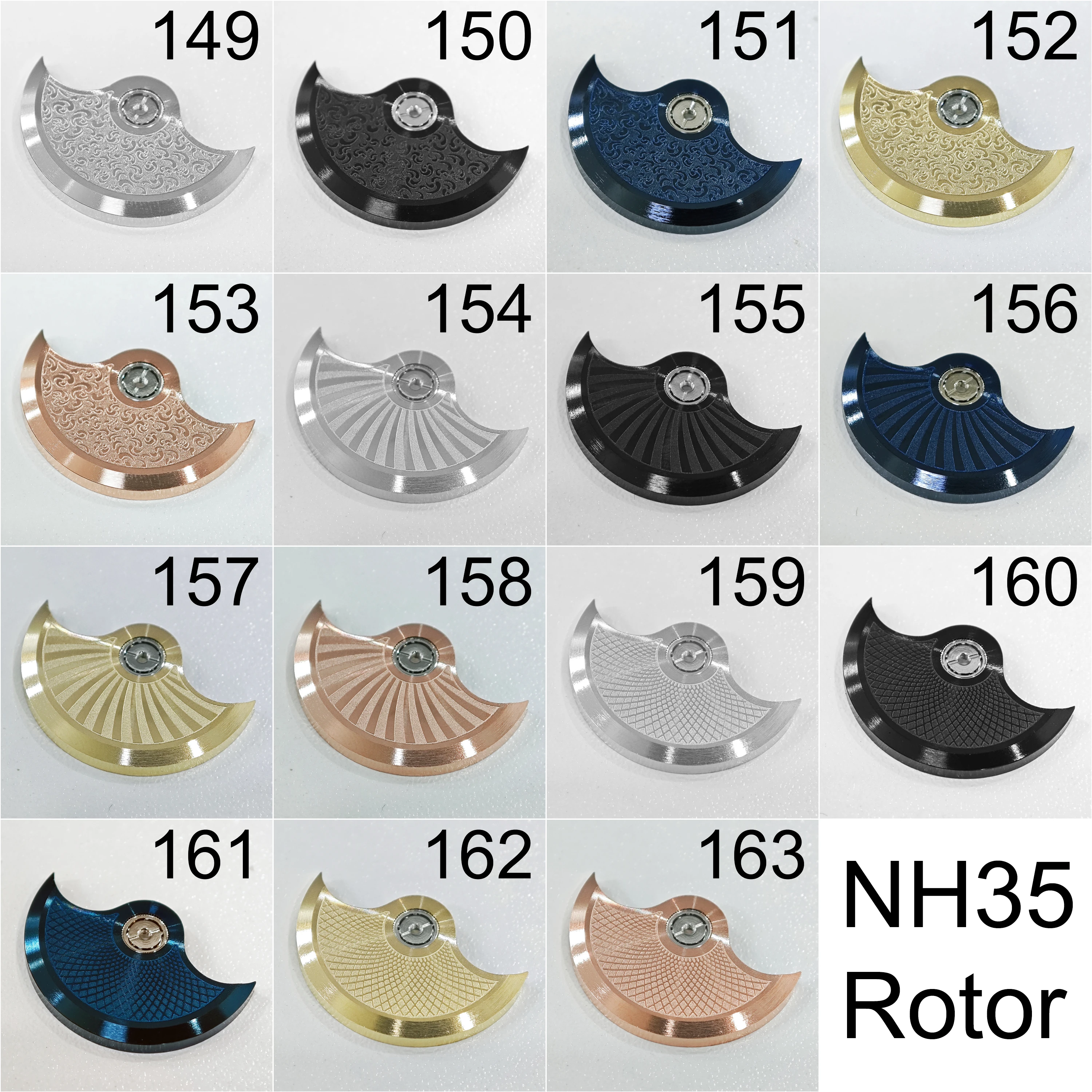 دوار NH35 جديد متوافق مع حركات سلسلة NH NH35 NH36 NH38 NH70 للتعديل