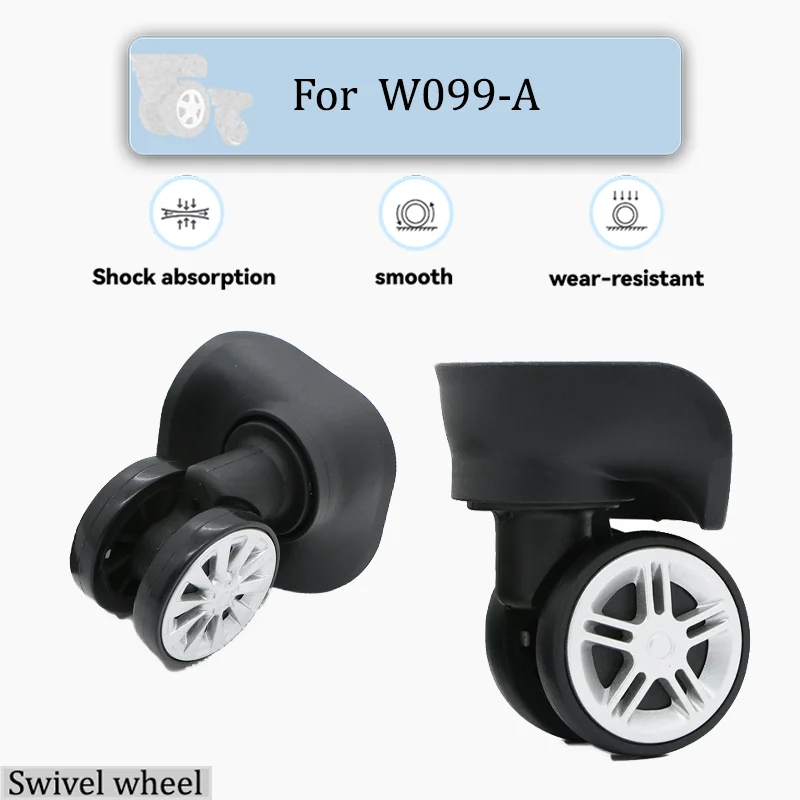 

For W099-A【Wear-Resistant Upgrade】Luggage Casters Replacement Parts 360° Rotating Silent Wheels For Suitcase Wheels