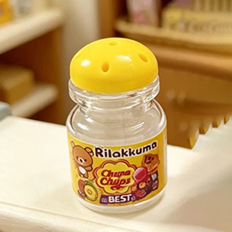 Miniature Mini Simulation Lollipop 1 Bucket Of 10 Candies Toy Home Decoration Ornament For Hobby Collection - view 3