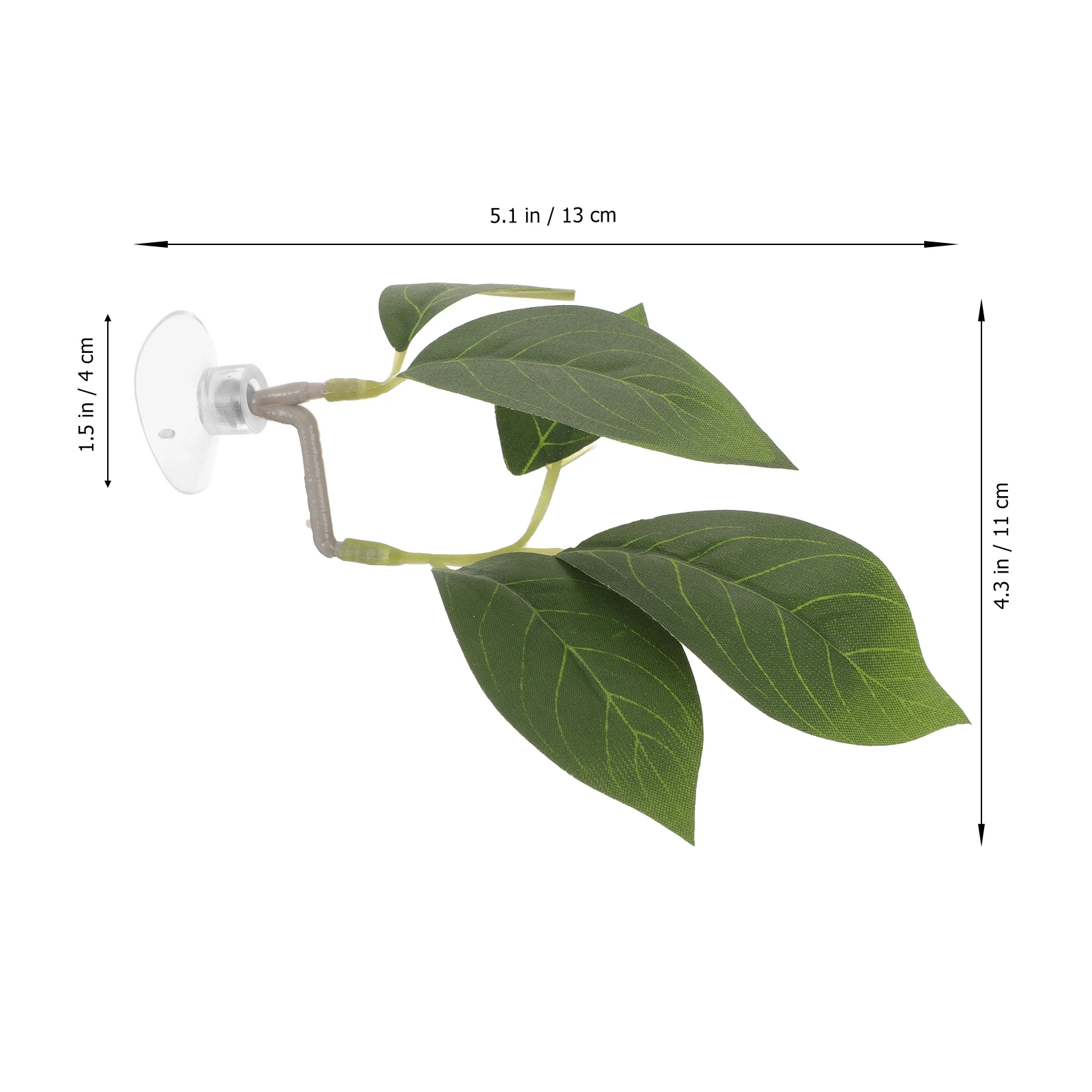 

Realistic Plastic Aquarium Leaf Betta Fish Bed Habitat Spawning DecorWater Plants Tank Accessories Suction Cups Pet Supplies