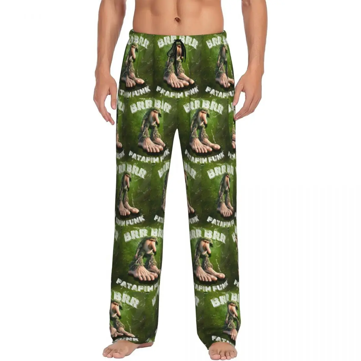 

Custom Men Italian Brainrot Pajama Pants Printed Animals Cartoon Sleep Sleepwear Bottoms with Pockets