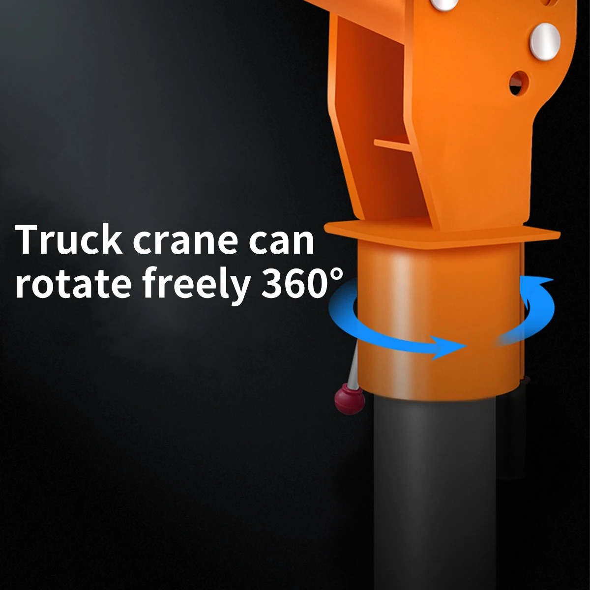 Nuova gru per camion con paranco pieghevole da 2200 libbre, con paranco elettrico 110 V, gru con gas in acciaio verniciato, forza di trazione da 120 libbre, per fabbriche, guerra