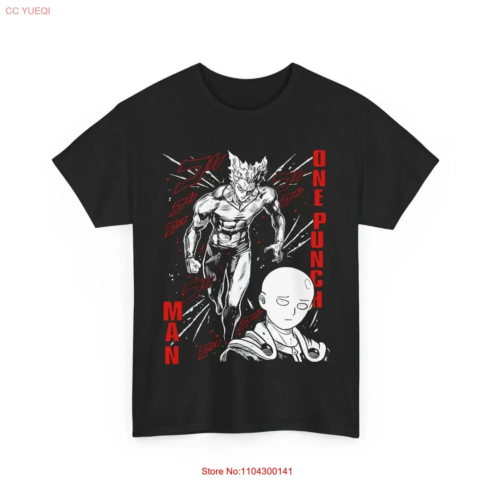 Anime SAITAMA One Punch Man Black T Shirt vintage Washed Stylish Slightly Top For Everyday Wear homme Stretched