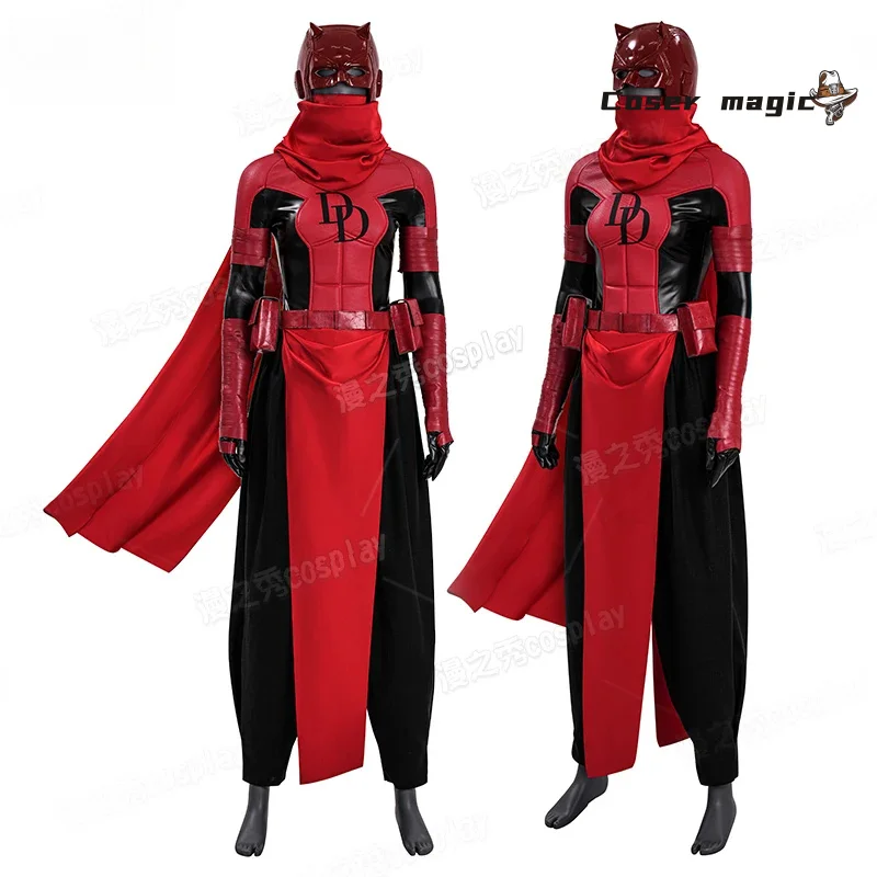 Anime Daredevil Elektra 코스프레 의상 유니폼 할로윈 카니발 파티 크리스마스 역할 놀이 의류 의류